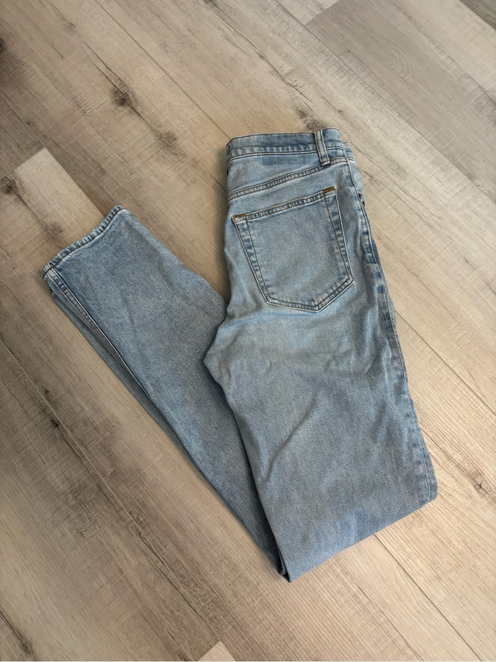 Abercrombie & Fitch Light Wash Straight Leg Jeans TALL